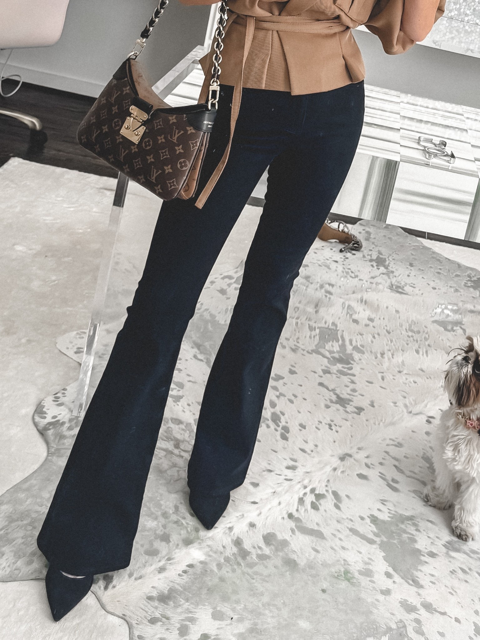 If you want jeans that truly do the most… these slimming skinny flare jeans are IT. The leg line is crazy flattering, the black wash is super sleek, and this silhouette is going to be a huge denim trend heading into 2026 (you’re welcome 😉). Dress them up for a Valentines day look or keep it casual with sneakers and a cute tee. I’m wearing a size 24 and they fit TTS. 

 

#LTKootd #LTKSeasonal #LTKOver40