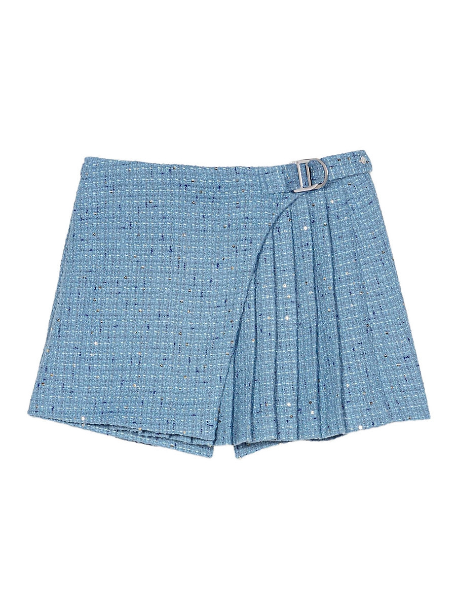 Women's Pleated Tweed Skort - Blue - Size 4 | Saks Fifth Avenue