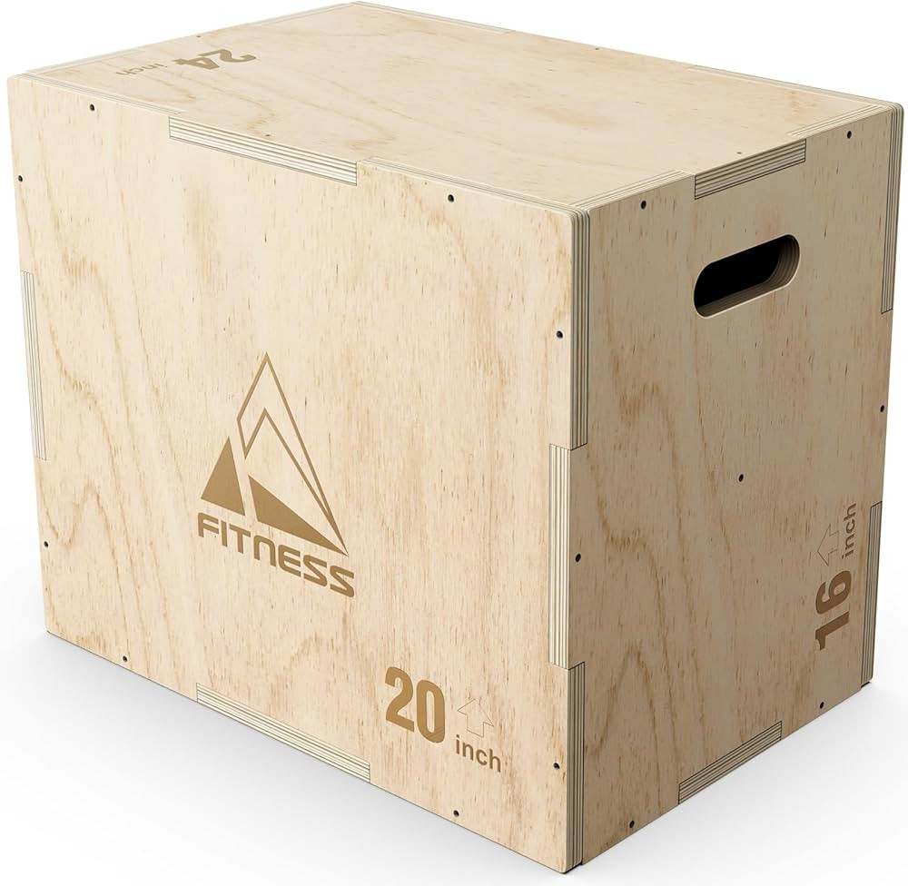 GIKPAL Plyo Box, 3-in-1 Heavy-Duty Plyometric Jump Box, Box Jumps for Home Gym Explosive Training, Multiple Options | Amazon (US)