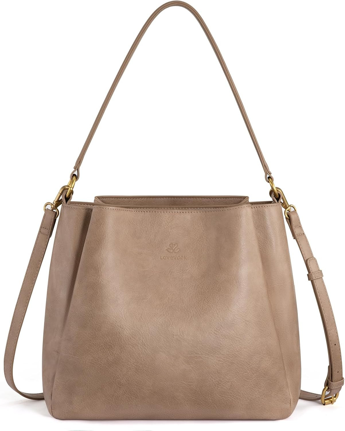 LOVEVOOK Hobo Bag for Women with Three Large Compartments Womens Purse | Amazon (US)