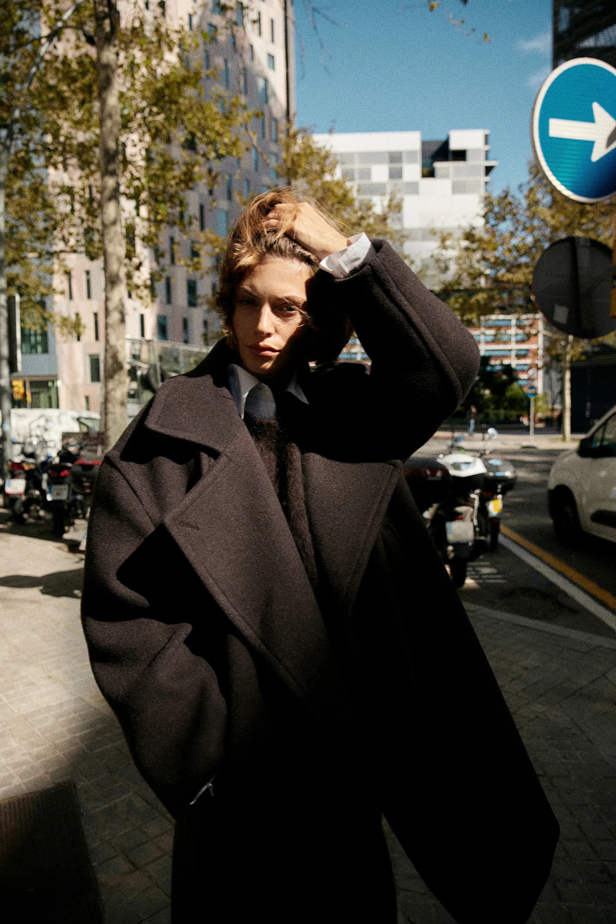Wool-blend coat - Dark brown - Ladies | H&M GB | H&M (UK, MY, IN, SG, PH, TW, HK)