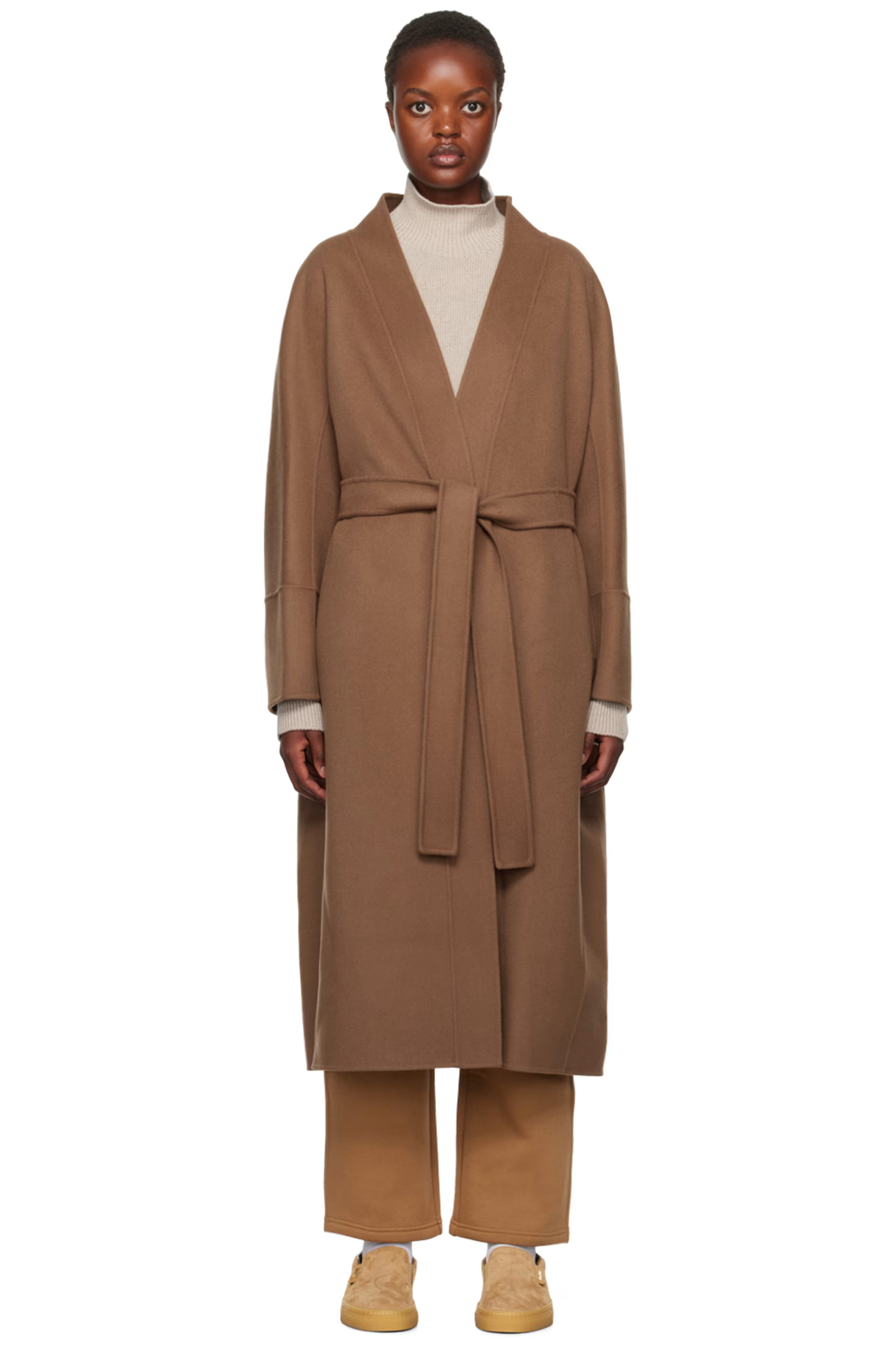 S Max Mara - Brown Calla Coat | SSENSE