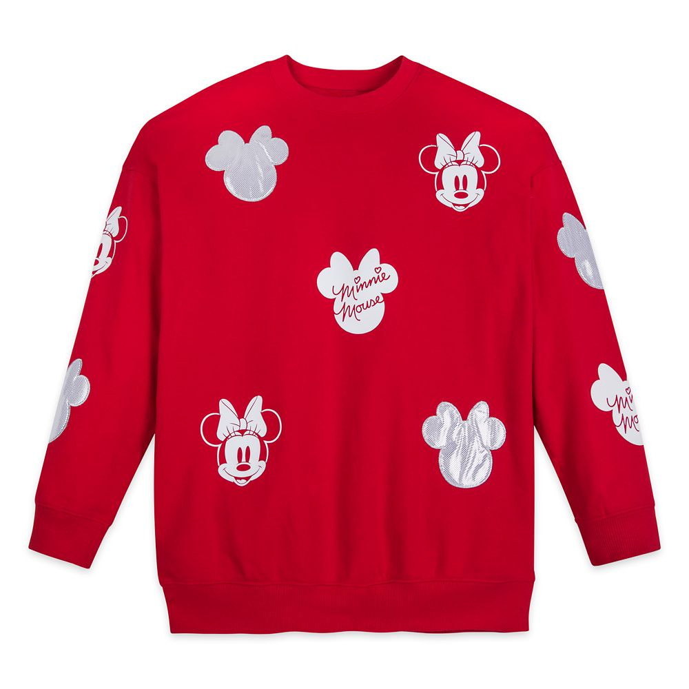 Minnie Mouse Silver Icon Pullover Sweatshirt for Women | Disney Store