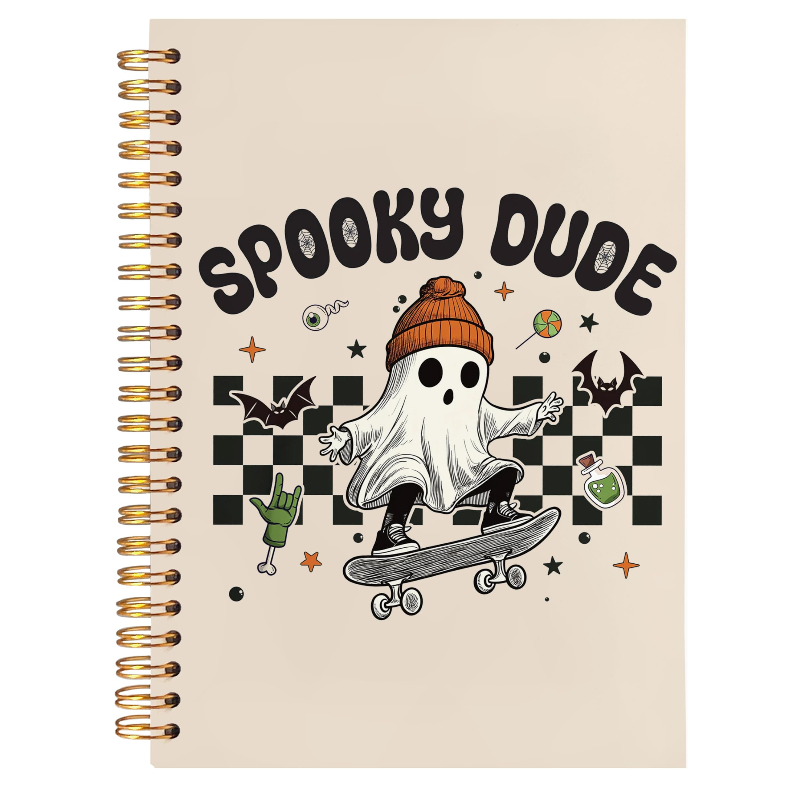 BearCake Halloween Ghost Spooky Gifts Notebook Journal, Spooky Notebook for Women,Journal for Wom... | Amazon (US)