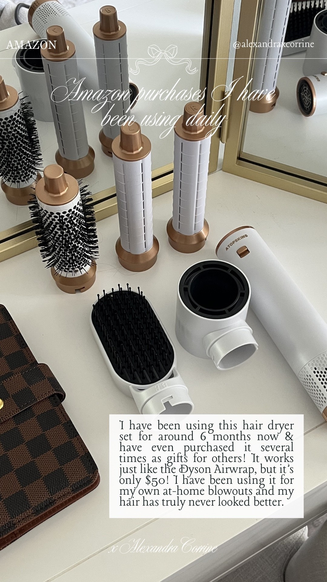 Amazon purchase I use daily & absolutely love 🤍

Amazon finds, Amazon home, Amazon beauty, Amazon prime, Dyson air wrap, hair dryer, at home blowout

#LTKBeauty #LTKSaleAlert