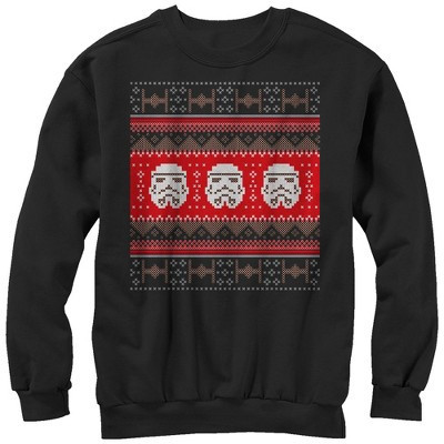 Men's Star Wars Ugly Christmas Stormtrooper  Sweatshirt - Black - 2X Large | Target