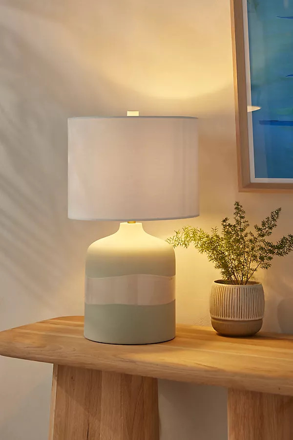 Hannah Table Lamp By Anthropologie in Green | Anthropologie (US)