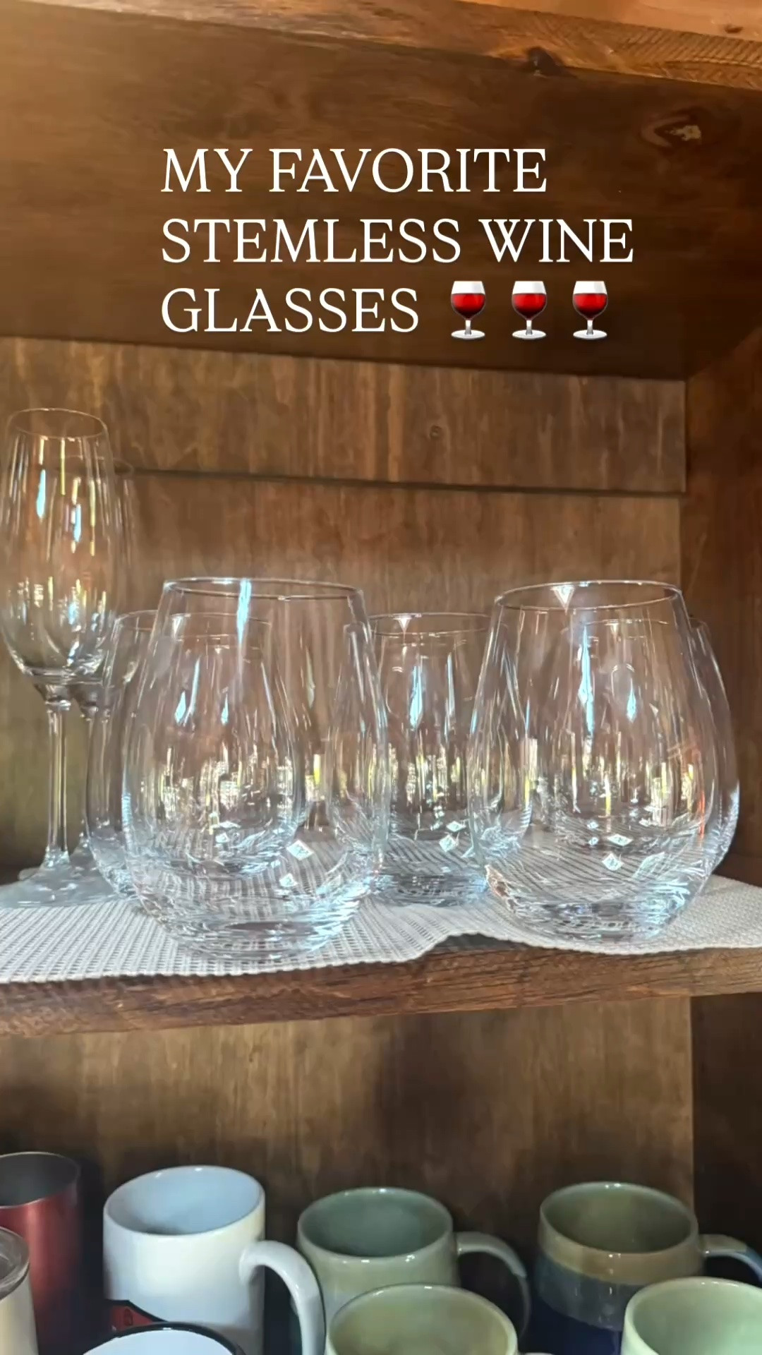 🍷LOVE these stemless wine glasses! I tried a few different types before landing on these. They are sturdy and easy to clean. They hold up well. I have recently converted to stemless glasses and really like how practical they are! ￼

#LTKHome #LTKdayinmylife