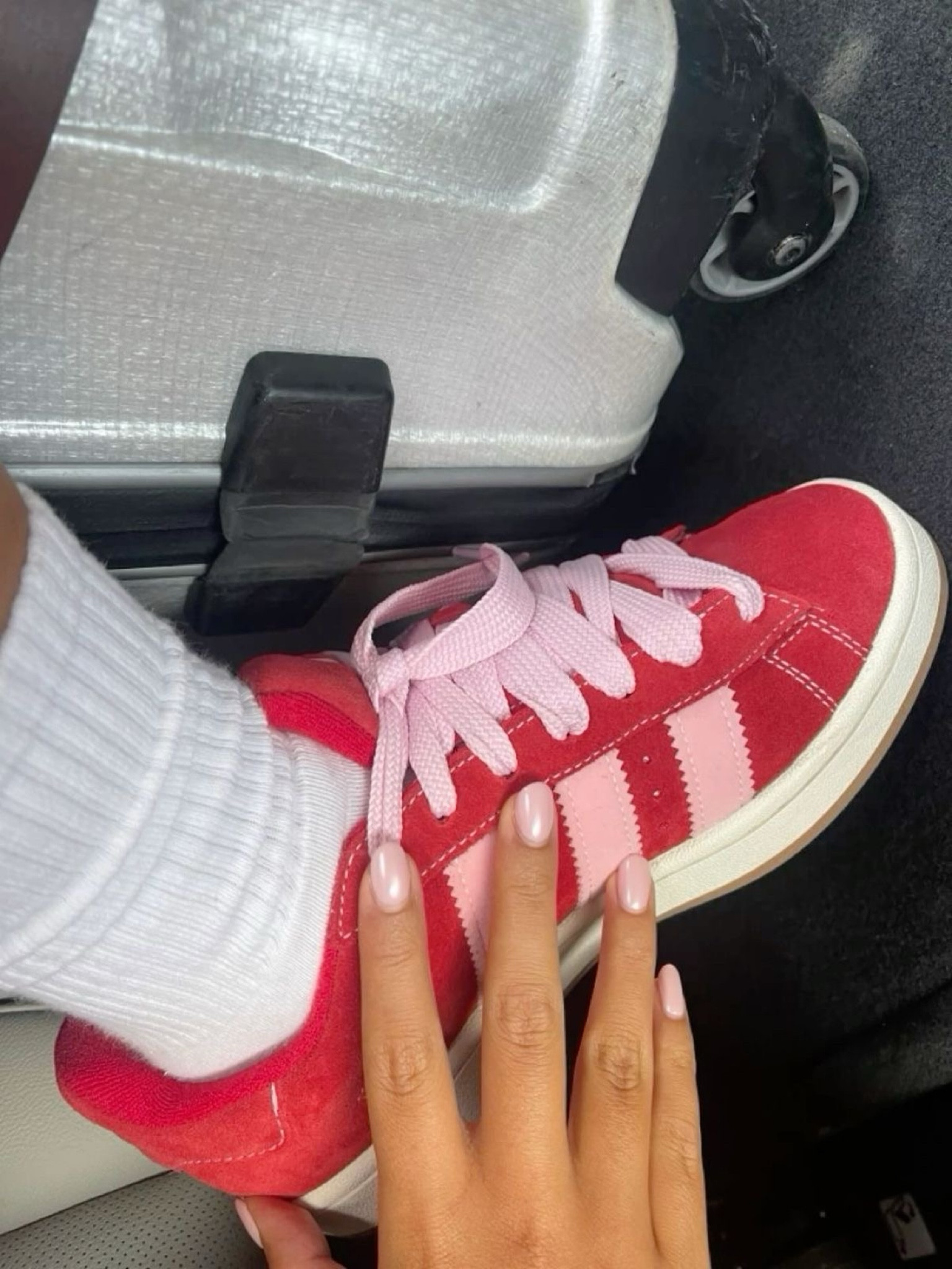 Adidas Campus shoes 00s // aesthetic shoes girls red and pink 