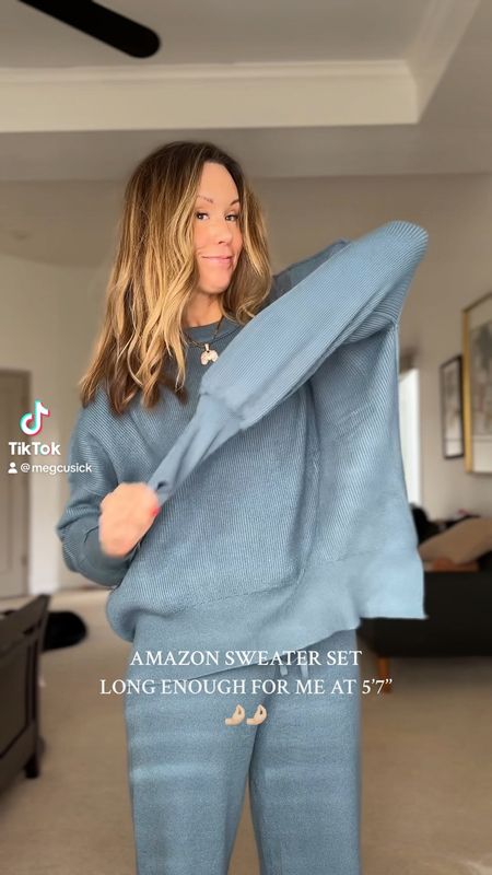 Amazon sweater set! Wearing a size medium. I’m 5’7 for height reference! 

#LTKstyletip #LTKVideo