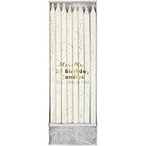 Meri Meri Glitter Birthday Candles (Pack of 24), 5.75" Tall, Unscented Meri Meri Candles | Amazon (US)