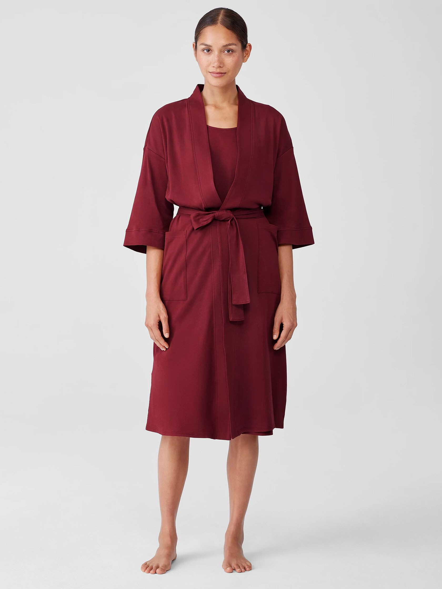 Organic Cotton Interlock Sleep Robe | Eileen Fisher