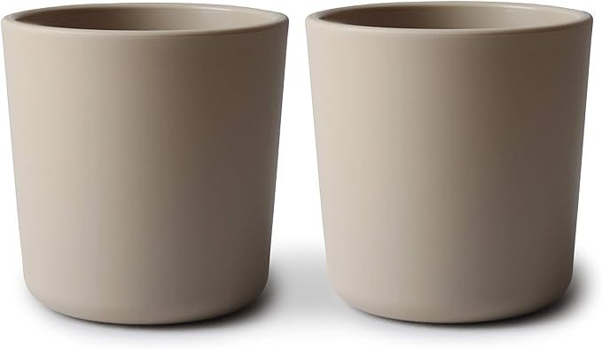 mushie Dinnerware Cups For Kids | Made in Denmark, Set of 2 (Vanilla) | Amazon (US)