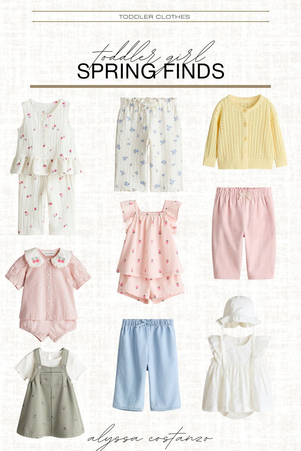 toddler girl spring finds; spring outfit ideas for toddler girls; floral pants; 100% cotton; linen; dress for toddler girls; spring and summer finds for toddlers; yellow cardigan; pink pants; sunhat for baby girl; sunhats for toddlers; sets for babies 

 #LTKBaby #LTKKids