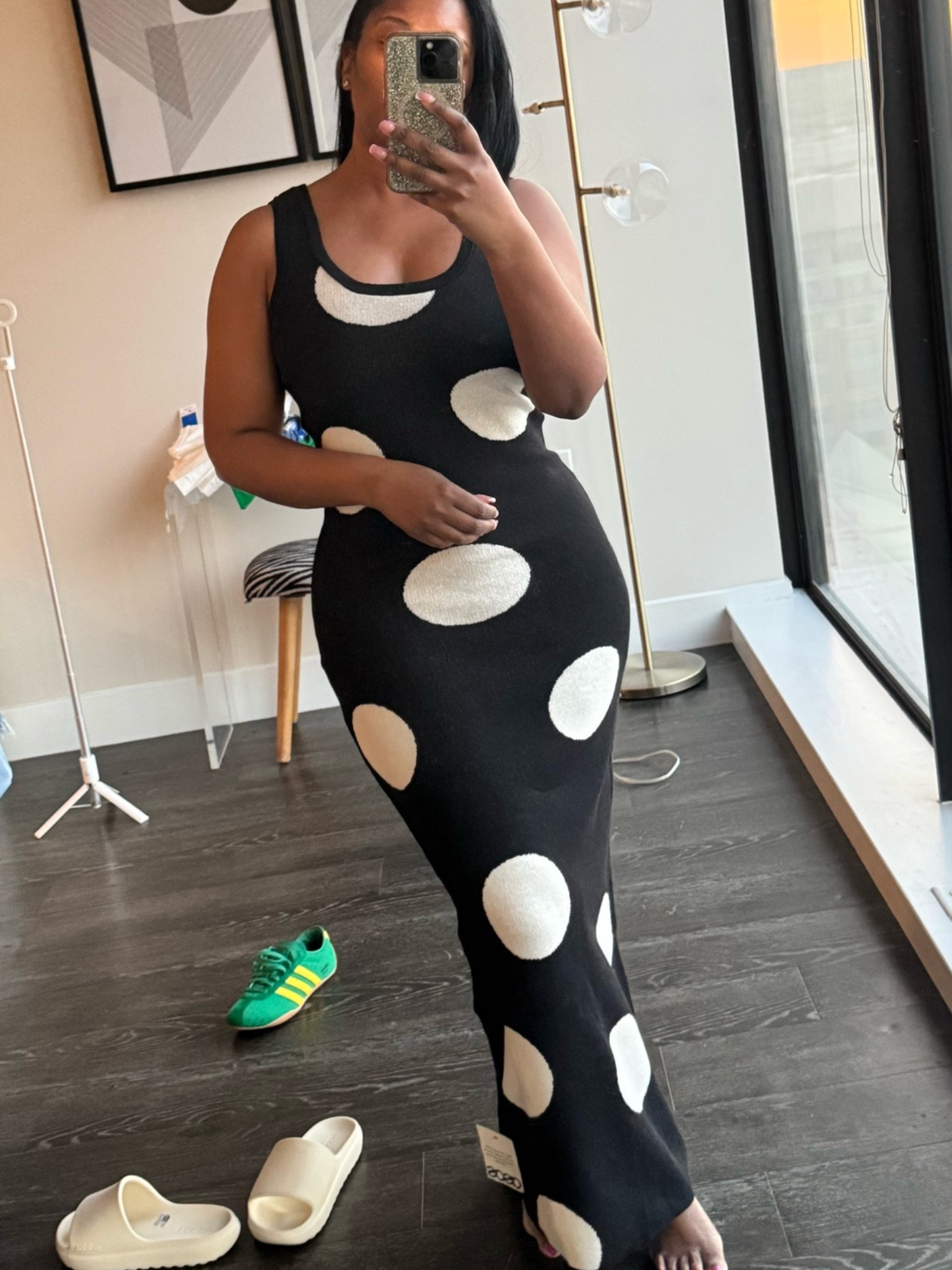 I am in love with this polka dot knit midi dress! 
I’m wearing a size S and it has amazing stretch. 

#asos #polkadot #summeroutfit #summerdress

#LTKootd #LTKPetite