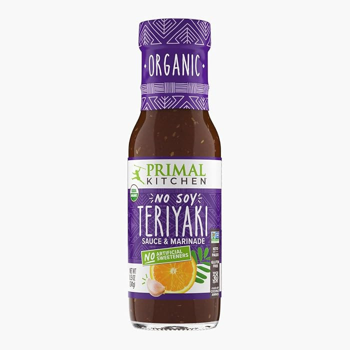 Primal Kitchen Organic No Soy Teriyaki Sauce & Marinade, 8.5 OZ | Amazon (US)