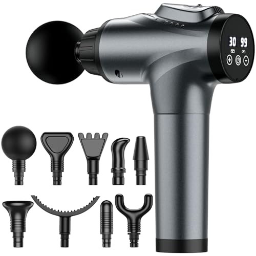 APHERMA Massage Gun, Muscle Massage Gun for Athletes Handheld Electric Deep Tissue Back Massager, Percussion Massage Device for Pain Relief with 30 Speed Levels 9 Heads | Amazon (US)
