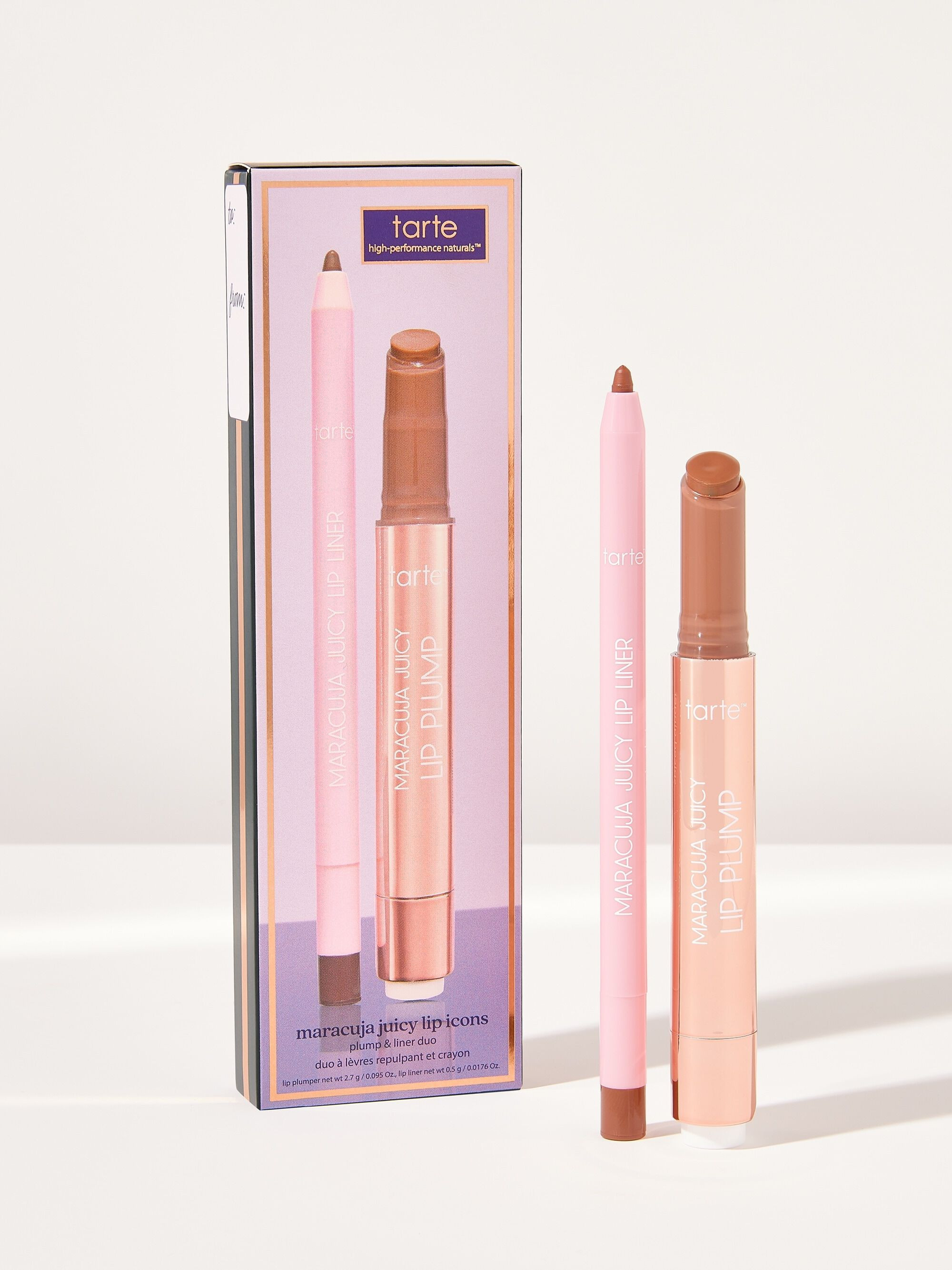maracuja juicy lip icons plump & liner duo | tarte cosmetics (Global)
