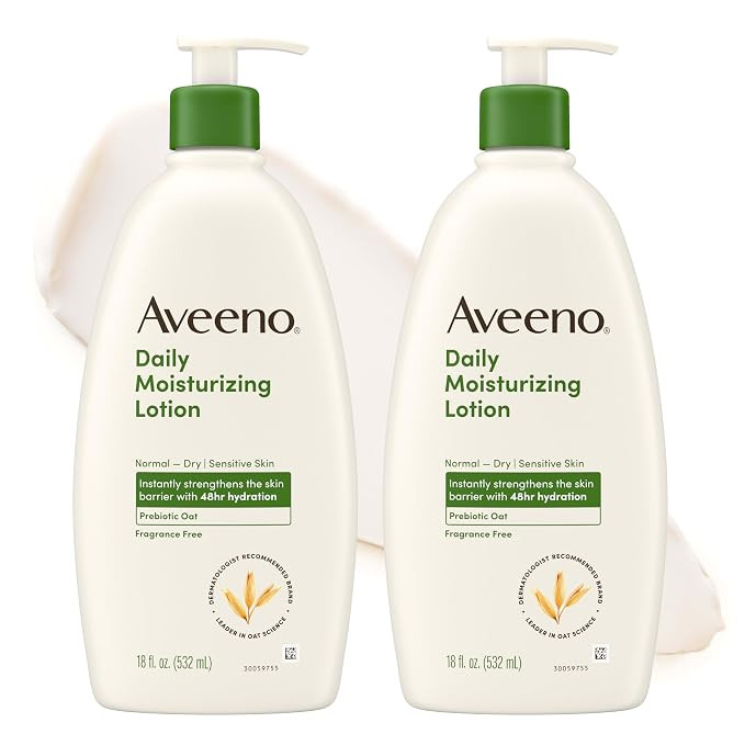 Aveeno Daily Moisturizing Body Lotion for Normal to Dry Skin with Soothing Prebiotic Oat, Non Gre... | Amazon (US)