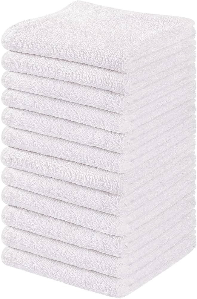 Towel and Linen Mart 100% Cotton - Wash Cloth Set - Flannel Face Cloths, Highly Absorbent and Sup... | Amazon (US)