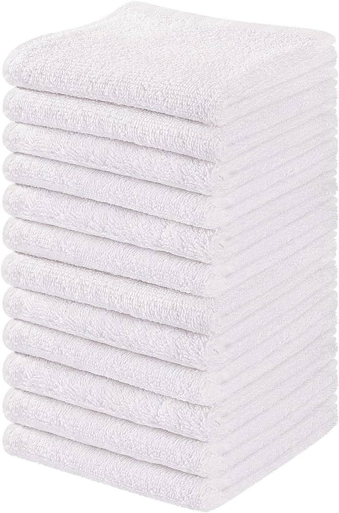 Towel and Linen Mart 100% Cotton - Wash Cloth Set - Flannel Face Cloths, Highly Absorbent and Sup... | Amazon (US)