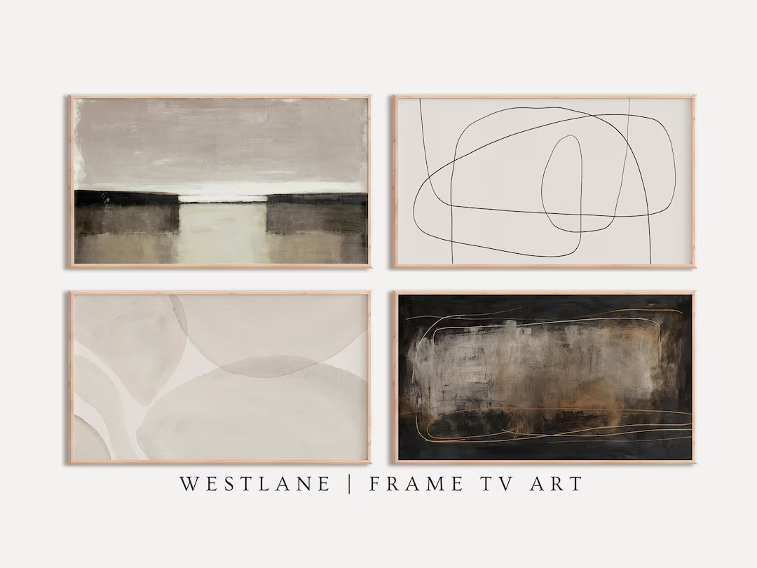 Samsung the Frame TV Art SET Abstract Neutral Brown Modern Instant Download Art 4K Art DIGITAL Do... | Etsy (US)