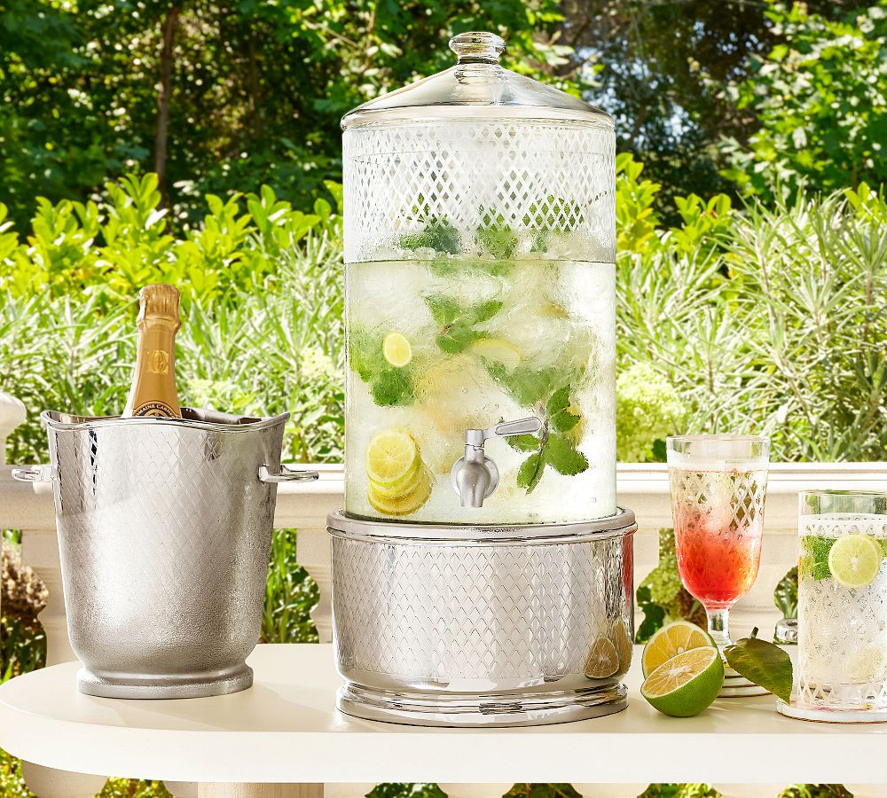 Monique Lhuillier Trelliage Drink Dispenser Stand | Pottery Barn (US)