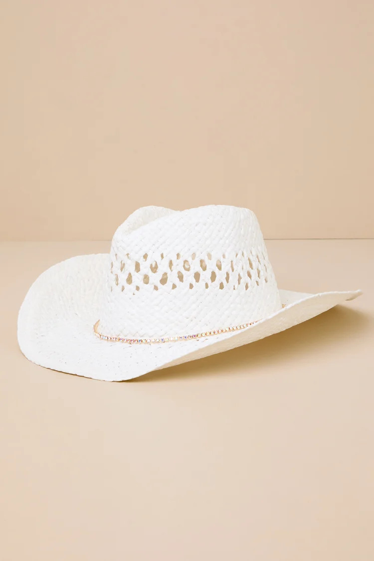Cutest Cowgirl White Woven Western Hat | Lulus