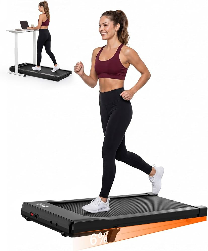 Superun Walking Pad with 6% Incline, 2.5HP Treadmill, 0.6-3.8 MPH, 300 lbs     2.5HP Quiet Motor ... | Amazon (US)