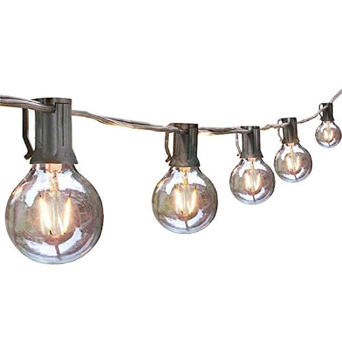 Audex Globe String Lights Outdoor 25FT G40 Festival Waterproof Connectable Retro Decorative Edison B | Amazon (US)