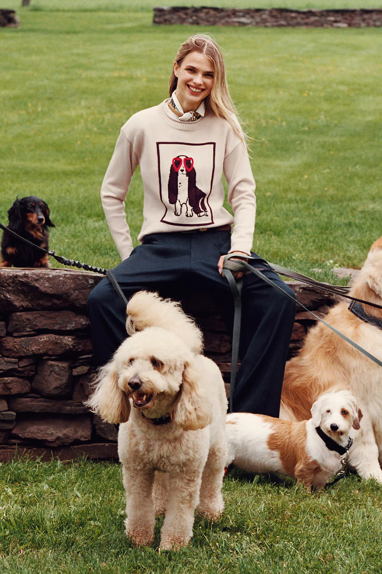 The Avery Linen Pleated Wide-Leg Trousers by Maeve | Anthropologie (US)