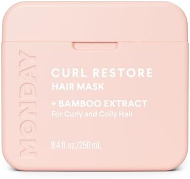 MONDAY HAIRCARE CURL RESTORE Hair Mask with Bamboo Extract, Coconut Oil & Shea Butter for Curls &... | Amazon (US)