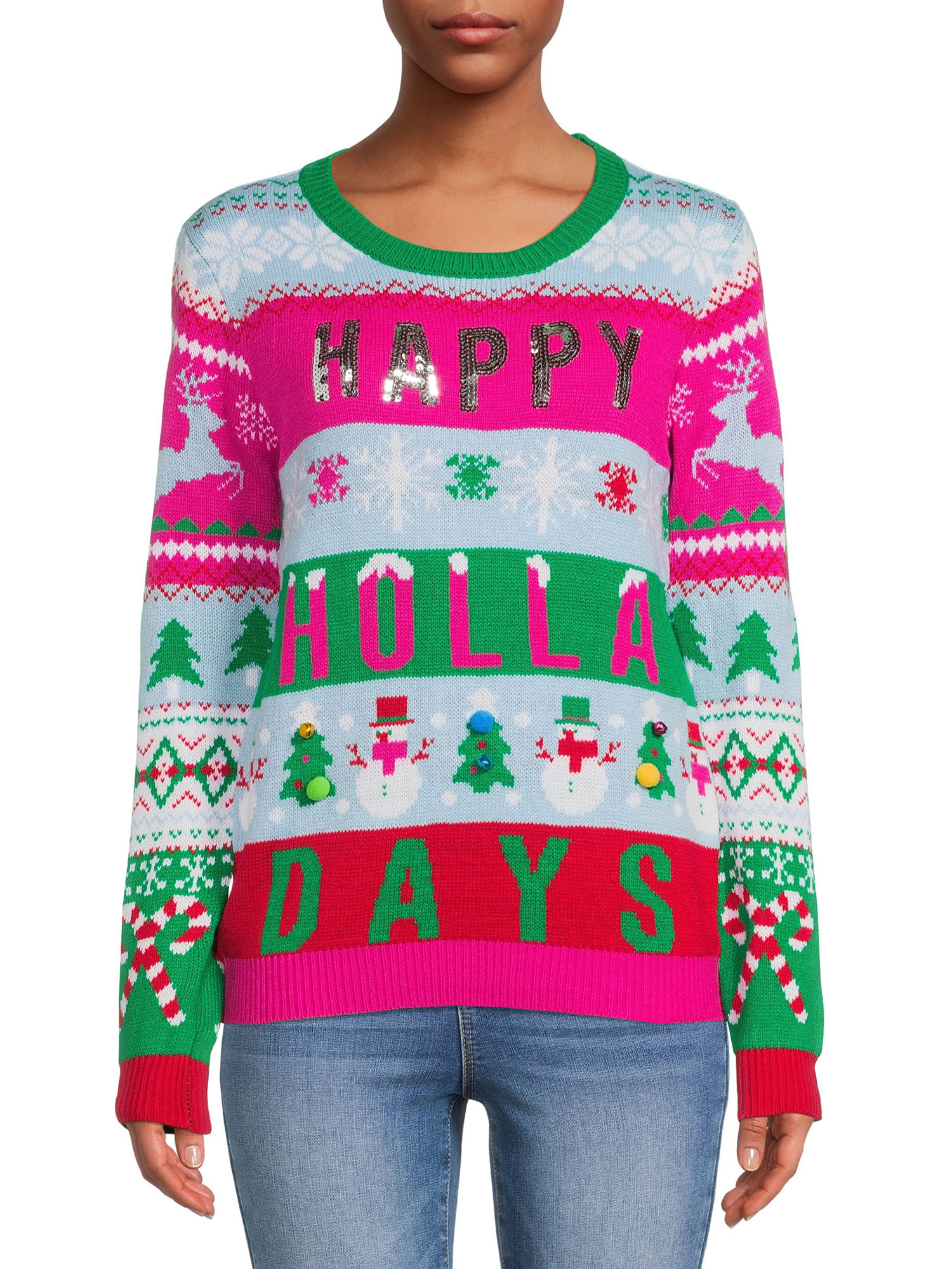 No Boundaries Juniors’ Christmas Sweater | Walmart (US)