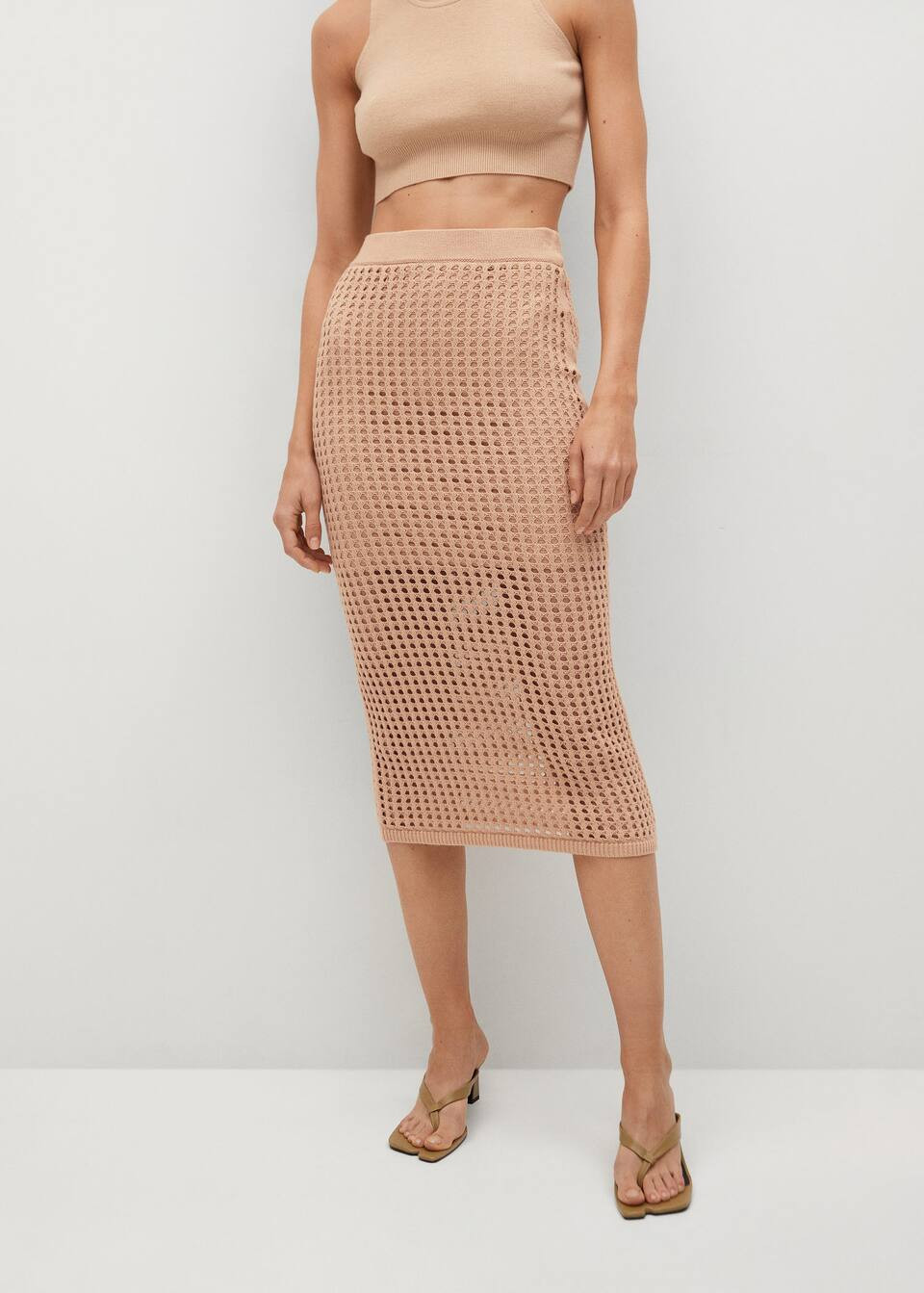 Crochet midi skirt | MANGO (US)