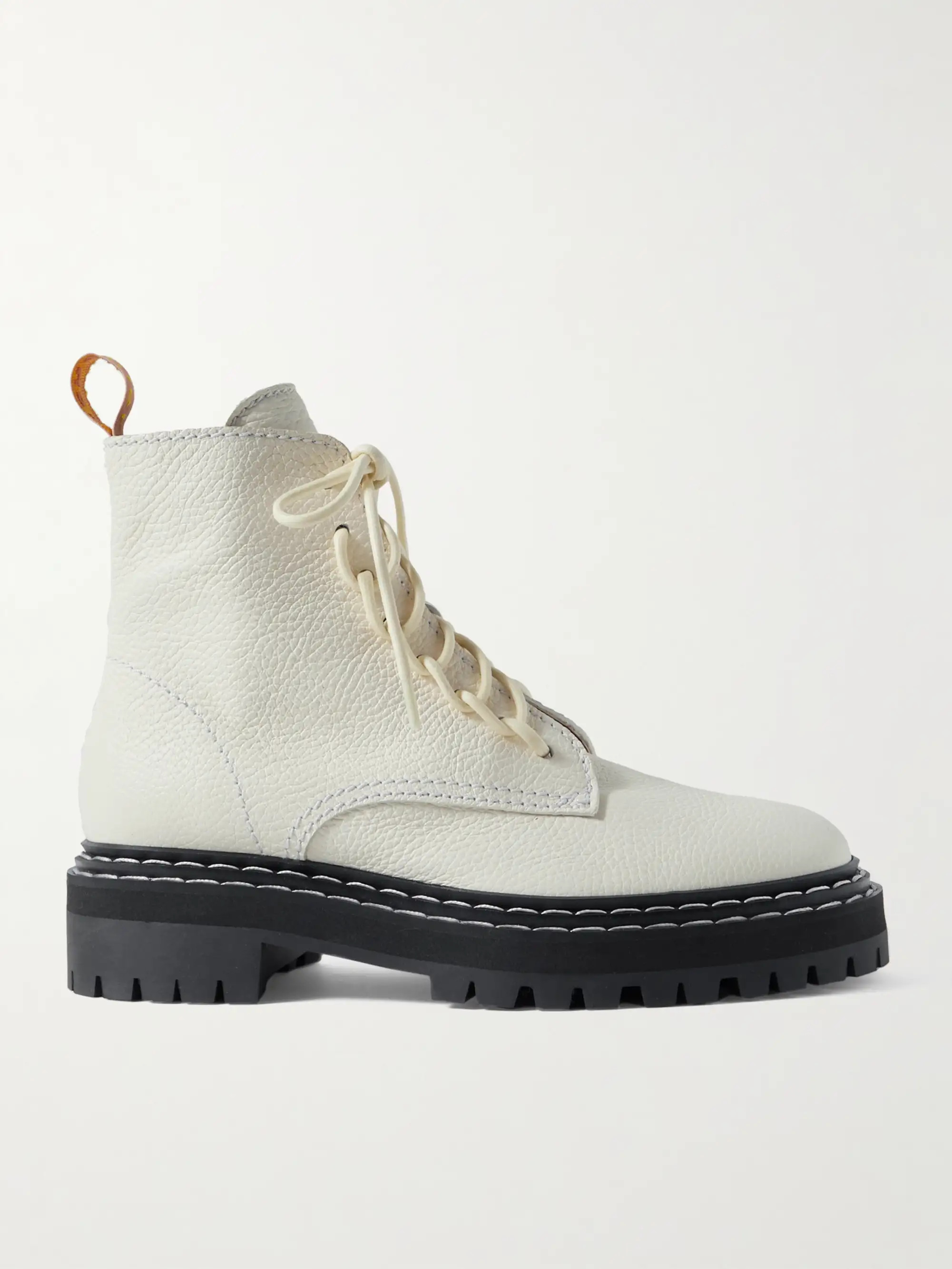 Textured-leather ankle boots | NET-A-PORTER (UK & EU)