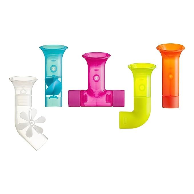 Boon, Building Bath Pipes Toy Set 5, Blue | Amazon (US)
