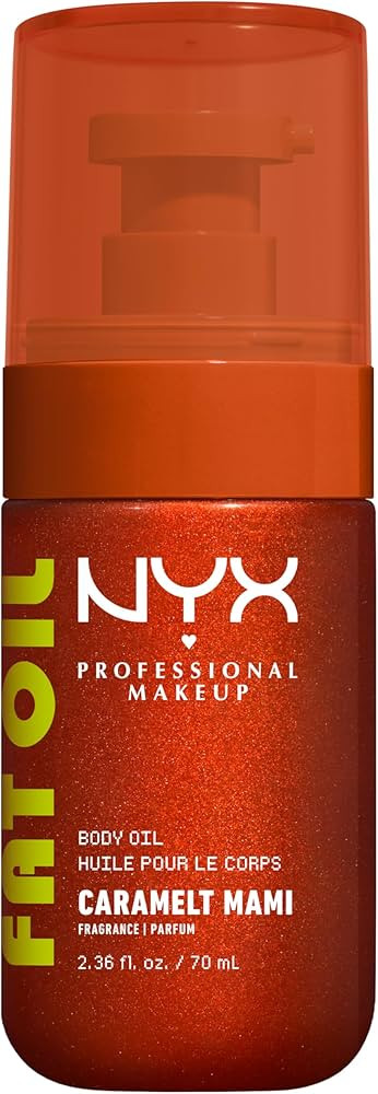 NYX Body Oil, Fat Oil Shimmering Body Moisturiser for Glowing Skin, 24hr Hydration with Avocado O... | Amazon (UK)