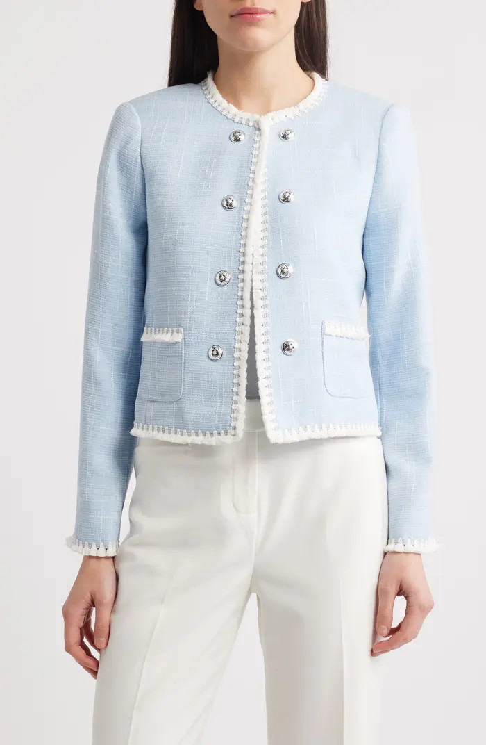 Tahari ASL Bouclé Crop Jacket | Nordstrom | Nordstrom