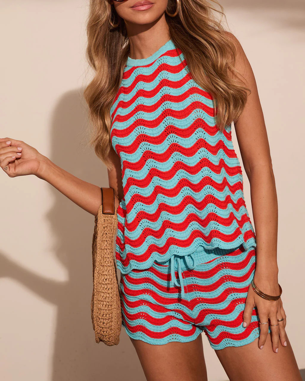 Happy Hues Knit Chevron Tank Top | VICI