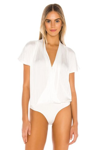 PAIGE Dijon Bodysuit in White from Revolve.com | Revolve Clothing (Global)