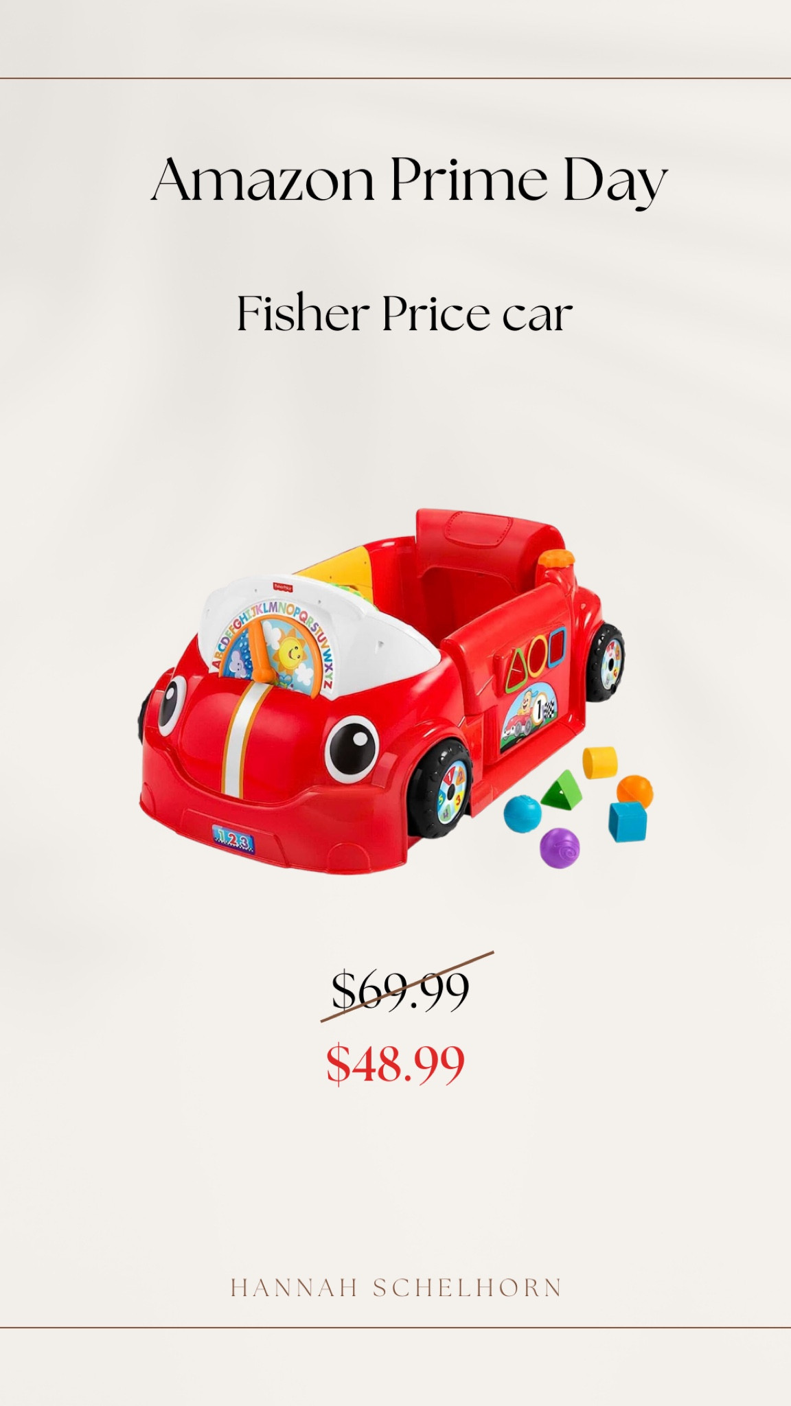 Fisher Price car on major sale on Prime Day!

#LTKxPrimeDay #LTKsalealert #LTKbaby