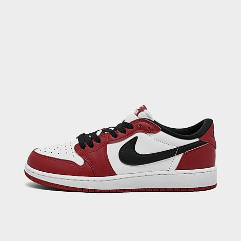 Jordan Big Kids Air Retro 1 Low OG Casual Shoes in Varsity Red/Black/Summit White Size: 5.5 | JD Sports (US)