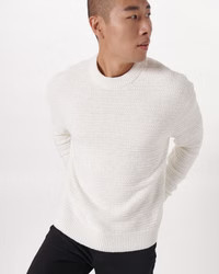 Textured Stitch Crew Sweater | Abercrombie & Fitch (US)