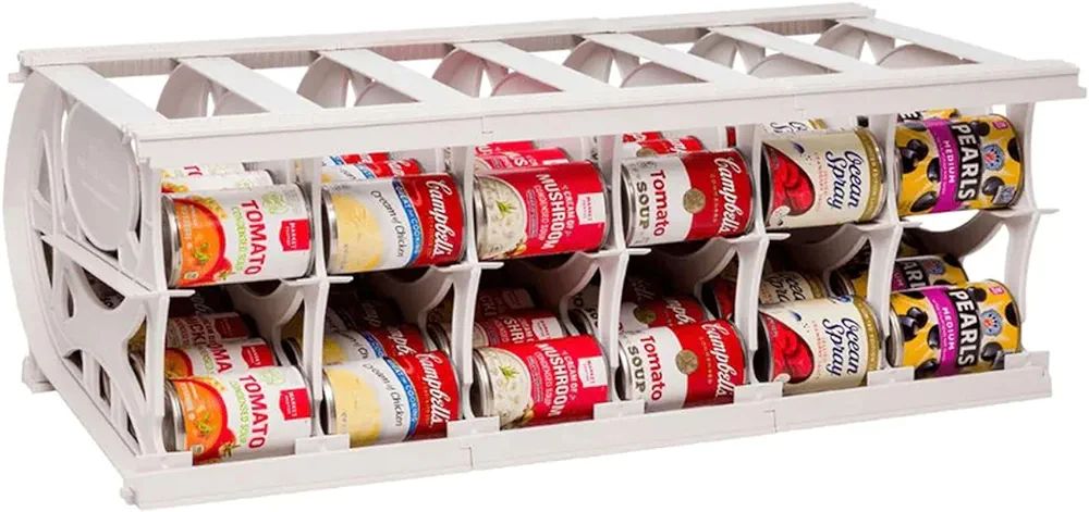 Shelf Reliance Cansolidator Pantry Plus 60 Cans Organizer for Pantry | Rotating Canned Food Stora... | Amazon (US)
