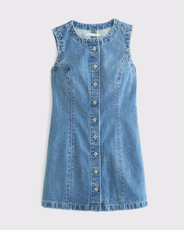 Women's The A&F Mara High-Neck Vest Mini Dress | Women's Dresses & Jumpsuits | Abercrombie.com | Abercrombie & Fitch (US)