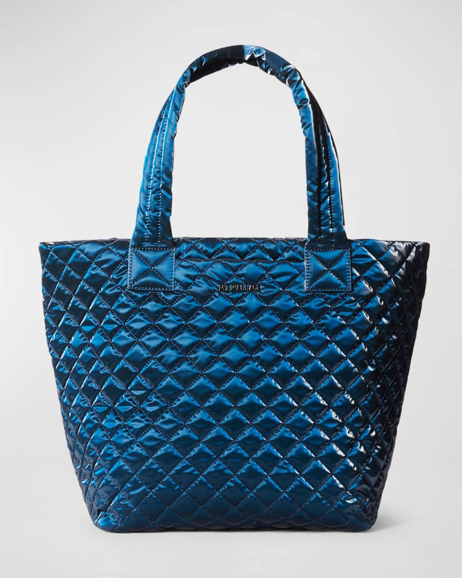 MZ WALLACE Metro Deluxe Medium Metallic Tote Bag | Neiman Marcus