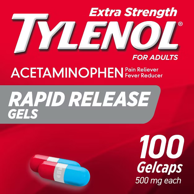 Tylenol Extra Strength Pain Reliever & Fever Reducer Rapid Release Gelcaps - Acetaminophen | Target