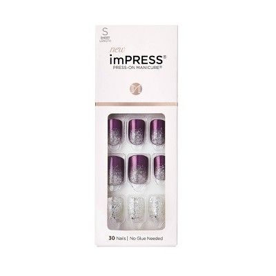 Kiss imPRESS Press-On Manicure Fake Nails - Heartquake - 30ct | Target