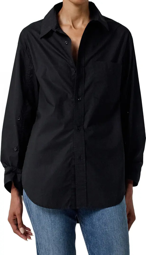 Kayla Black Cotton Shirt | Nordstrom