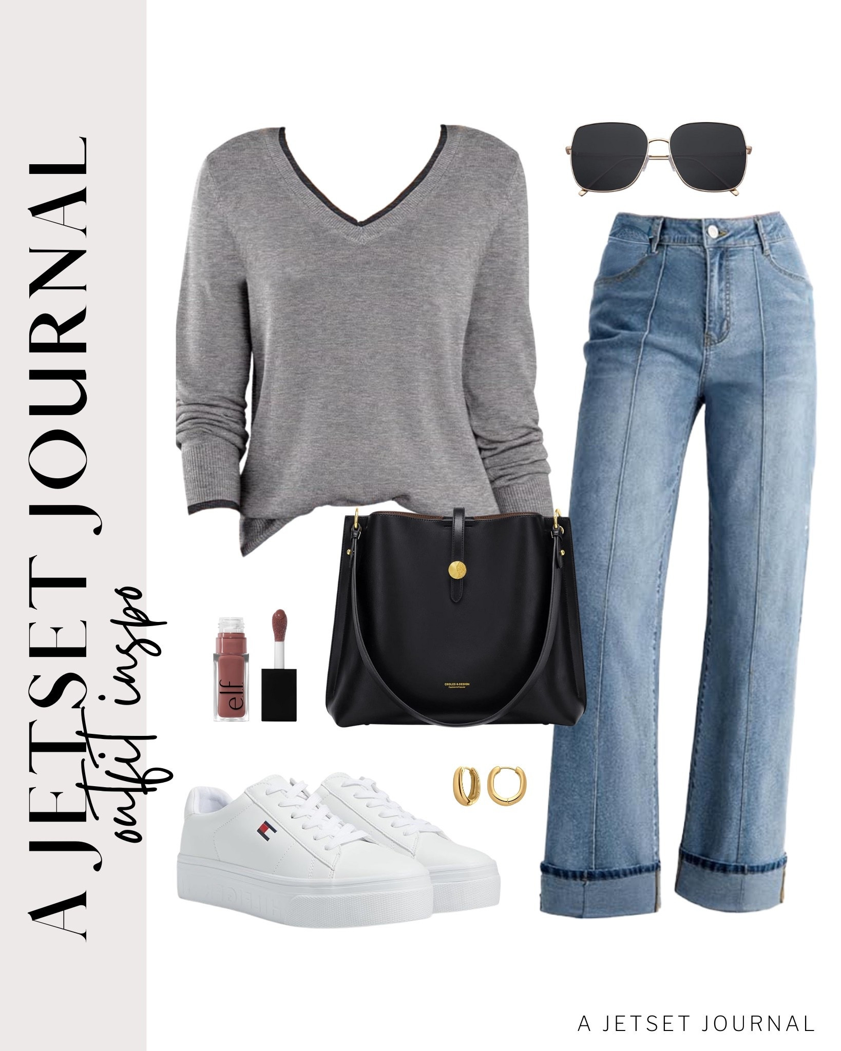 Feeling cozy and chic with these picks that are great for everyday!
v neck long sleeve, high waisted cuffed jeans, leather handbags, white sneakers, elf lip oil, casual outfit idea, running errands, winter outfit, comfy shoes, trendy look, capsule wardrobe, amazon finds, affordable style, winter outfit idea

#LTKU #LTKSeasonal #LTKBeauty